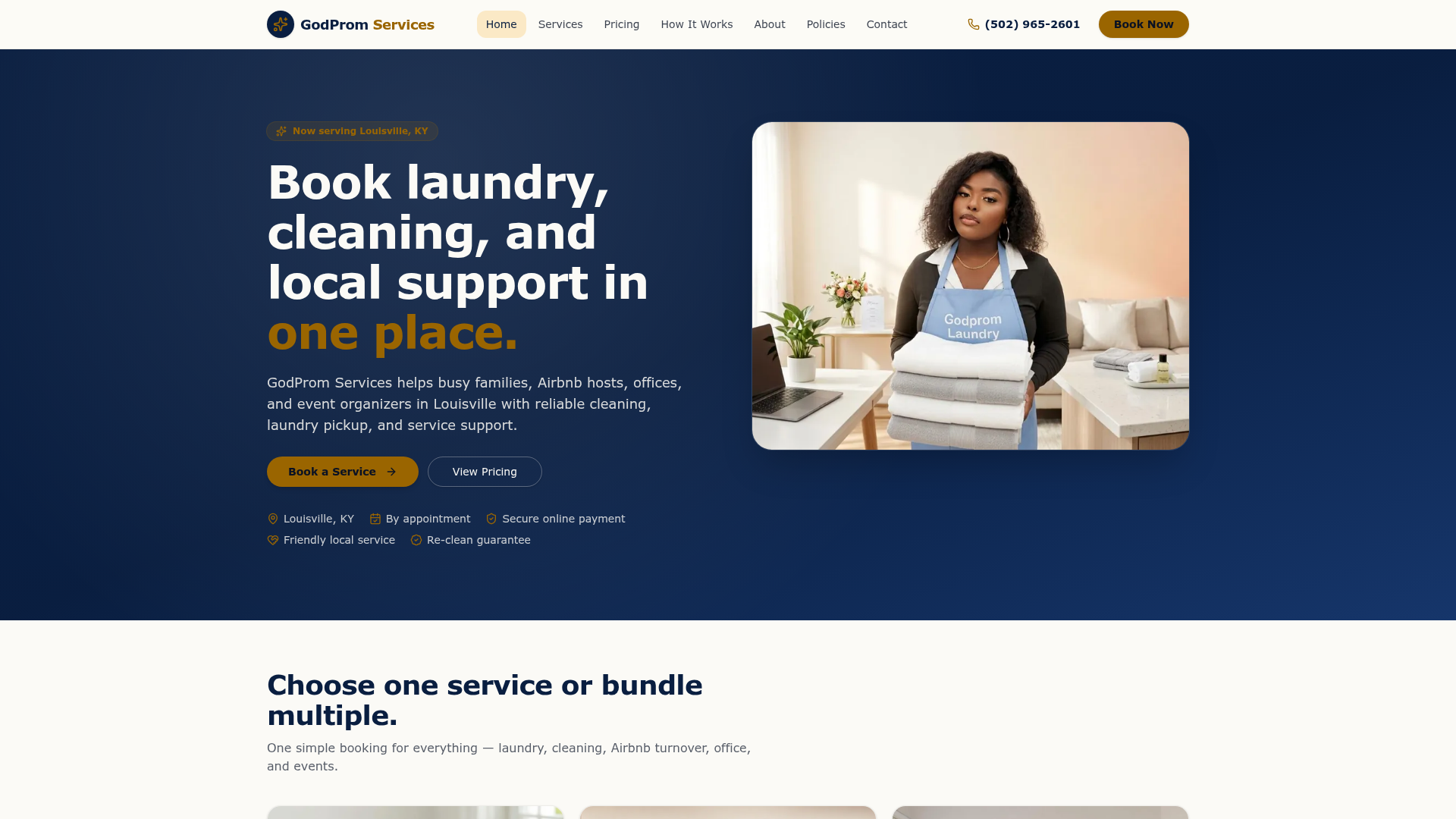 GodProm Services website preview